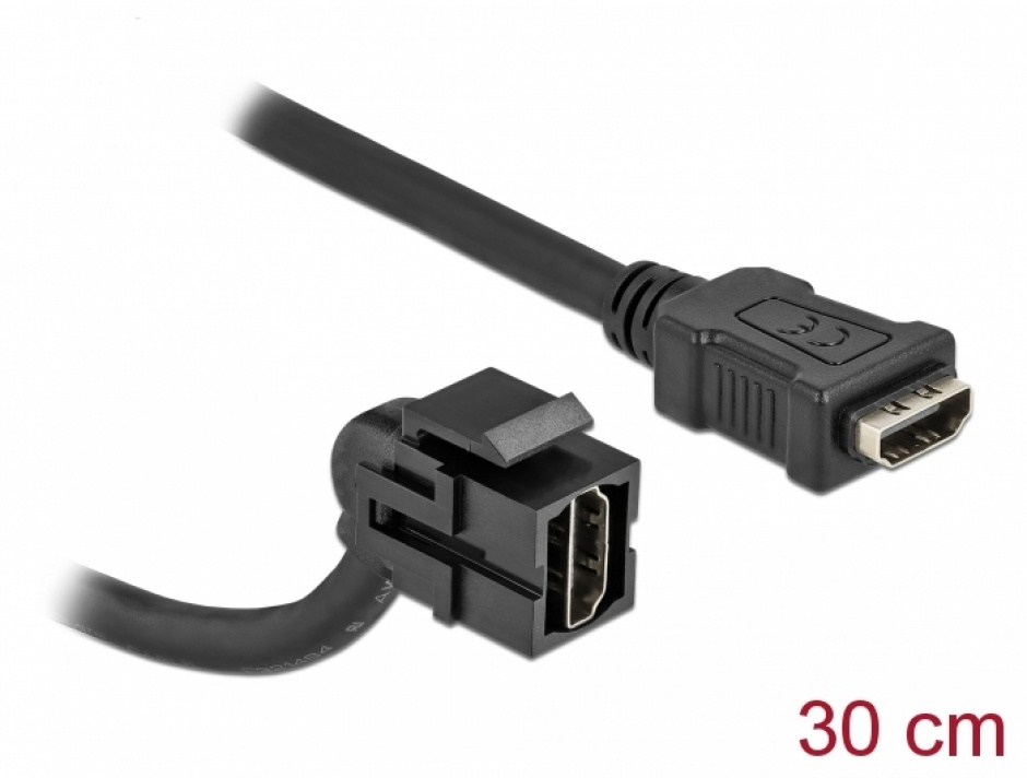 Imagine Modul keystone HDMI 4K30Hz 110 grade M-M 0.3m, Delock 86853