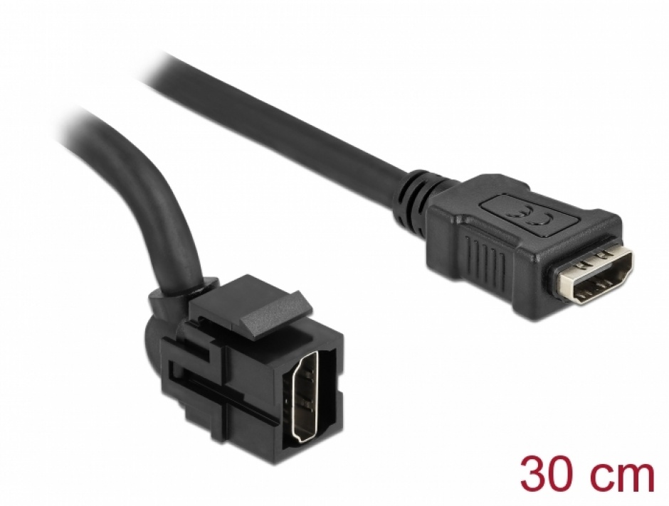 Imagine Modul keystone HDMI 4K30Hz 250 grade M-M 0.3m, Delock 86854