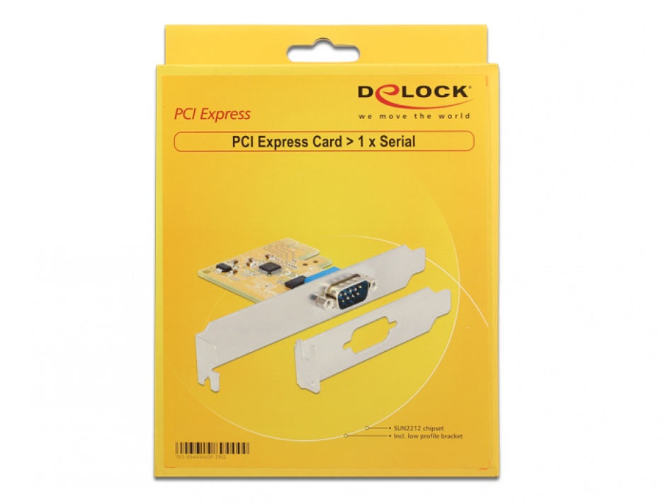 Imagine PCI Express cu 1 x Serial RS232 DB9, Delock 89444