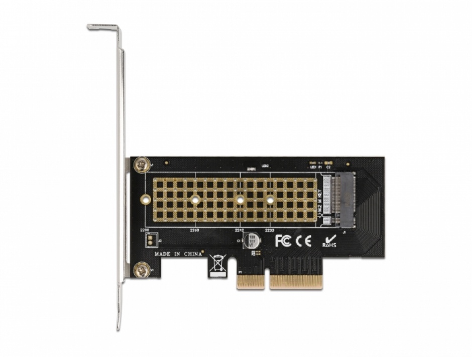 Imagine PCI Express la NVMe M.2 Key M LPFF, Delock 90047