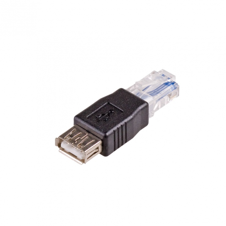 Imagine Adaptor pentru modem USB 2.0 la RJ45 M-T, AK-AD-27