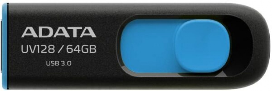 Imagine Stick USB 3.0 64GB ADATA UV128 Black&Blue, AUV128-64G-RBE