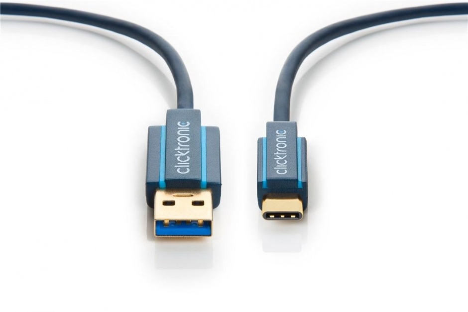 Imagine Cablu USB 3.1-C la USB-A T-T 3m, Clicktronic CLICK45126
