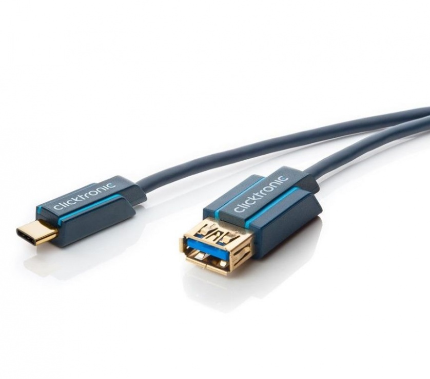 Imagine Cablu USB 3.2-A la USB type C T-M 0.5m, Clicktronic CLICK45127