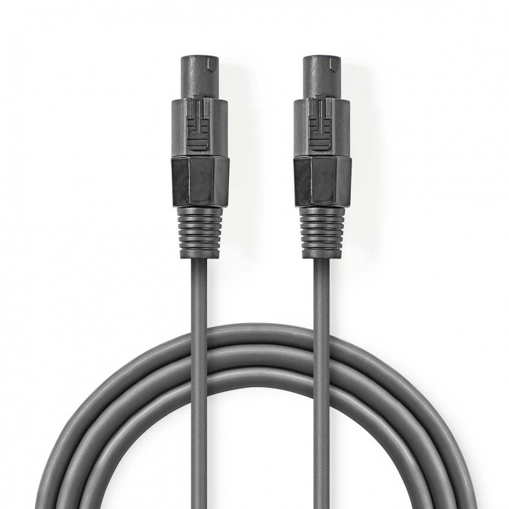 Imagine Cablu audio difuzor 2 pini T-T 10m, Nedis COTG16000GY100