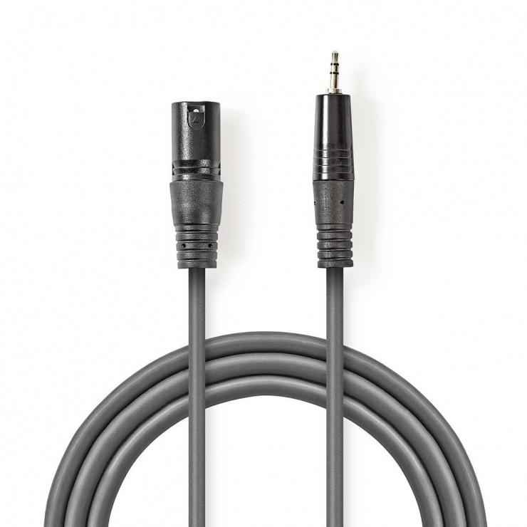 Imagine Cablu audio balansat XLR 3 pini la jack stereo 3.5mm T-T 3m, COTH15300GY30