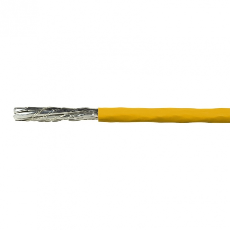 Imagine Rola cablu de retea RJ45 Cat.7A S / FTP 25m Galben, Logilink CPV0068