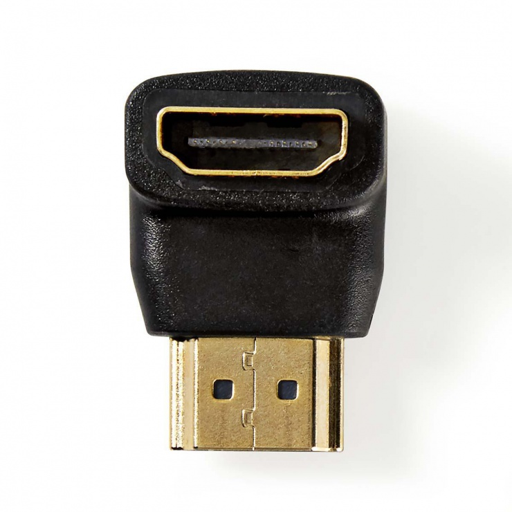 Imagine Adaptor HDMI T-M unghi 90 grade, Nedis CVGP34901BK