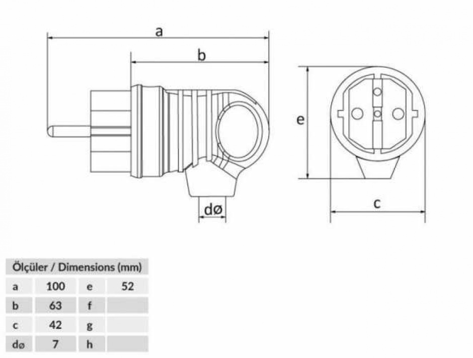 Imagine Conector cu inel Schuko tata 16A/250V IP44, ELPL-SH/RB-BK114022021-BMS