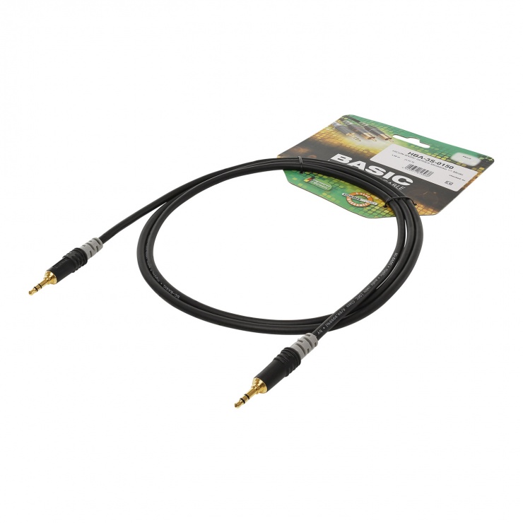 Imagine Cablu audio jack stereo 3 pini T-T 3m, HICON HBA-3S-0300