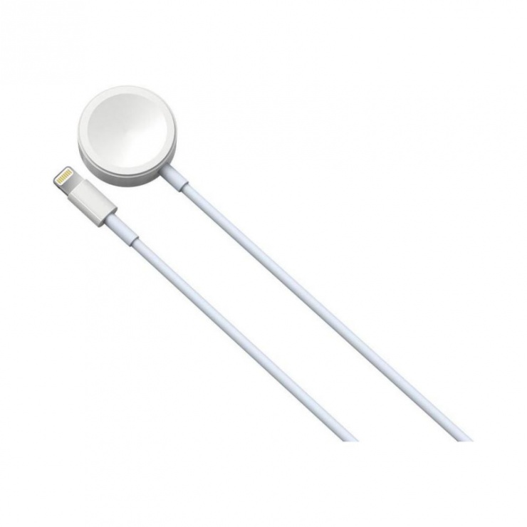 Imagine Cablu de date si incarcare USB la iPhone Lightning + incarcare wireless, Devia