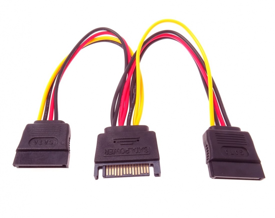Imagine Cablu de alimentare SATA la 2 x SATA, kfsa-21