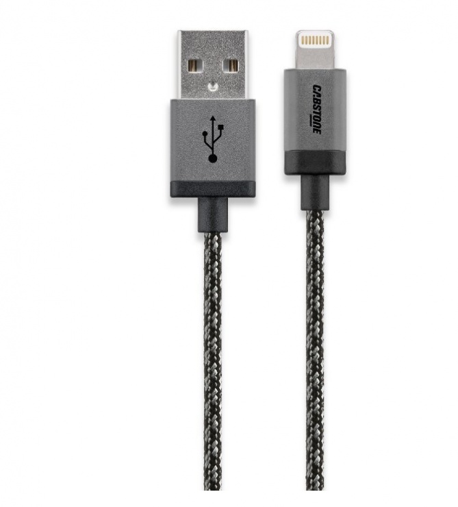 Imagine Cablu de date si incarcare USB-A la iPhone Lightning MFI 3m, Cabstone kipod45