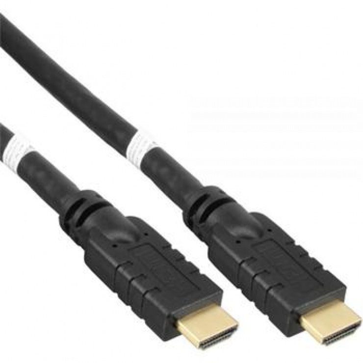 Imagine Cablu HDMI cu amplificare 4K@60Hz 30m T-T Negru, KPHDM2R30