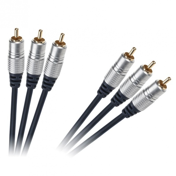 Imagine Cablu 3 x RCA la 3 x RCA T-T 1.5m, KPO3843-1.5