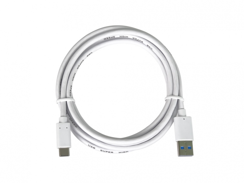 Imagine Cablu USB 3.1 Gen2-A la USB type C 3A T-T 3m Alb, ku31ck3w