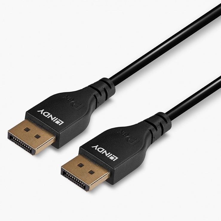 Imagine Cablu Displayport Slim 8K60Hz/4K144Hz T-T 0.5m, Lindy L36460