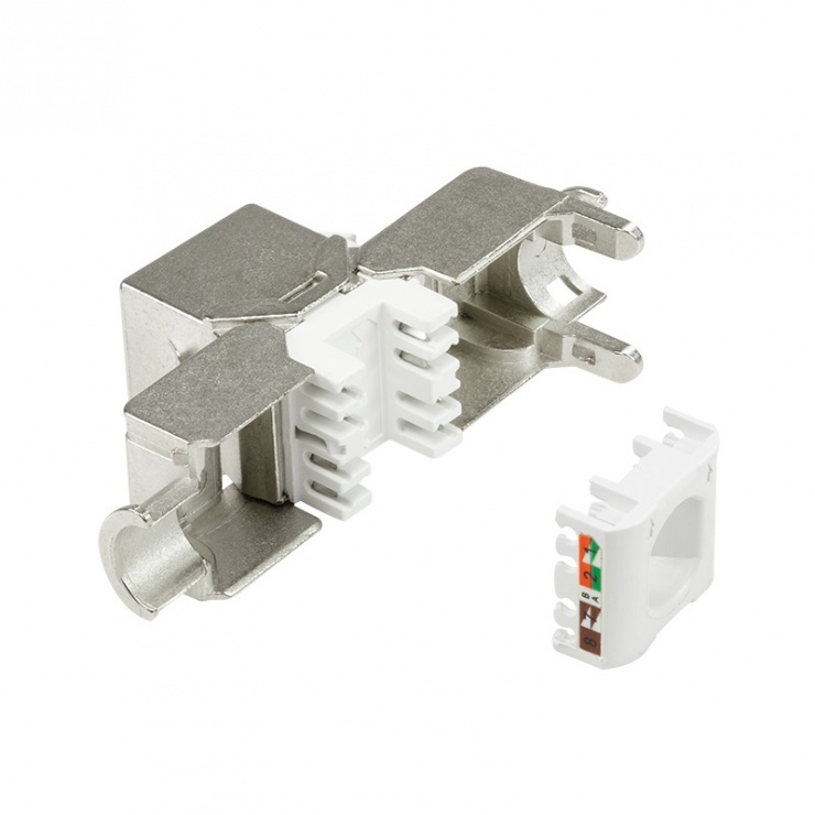 Imagine Modul Keystone RJ45 SFTP cat.6A pentru fir solid AWG22-26, Logilink NK4003