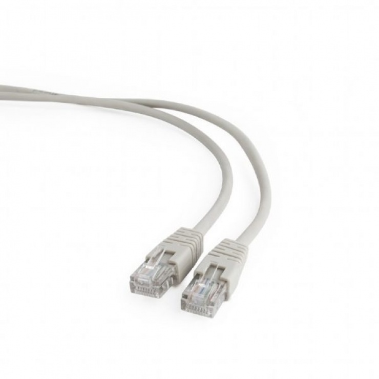 Imagine Cablu retea UTP cat 5E 1.5m Gri, Gembird PP12-1.5M