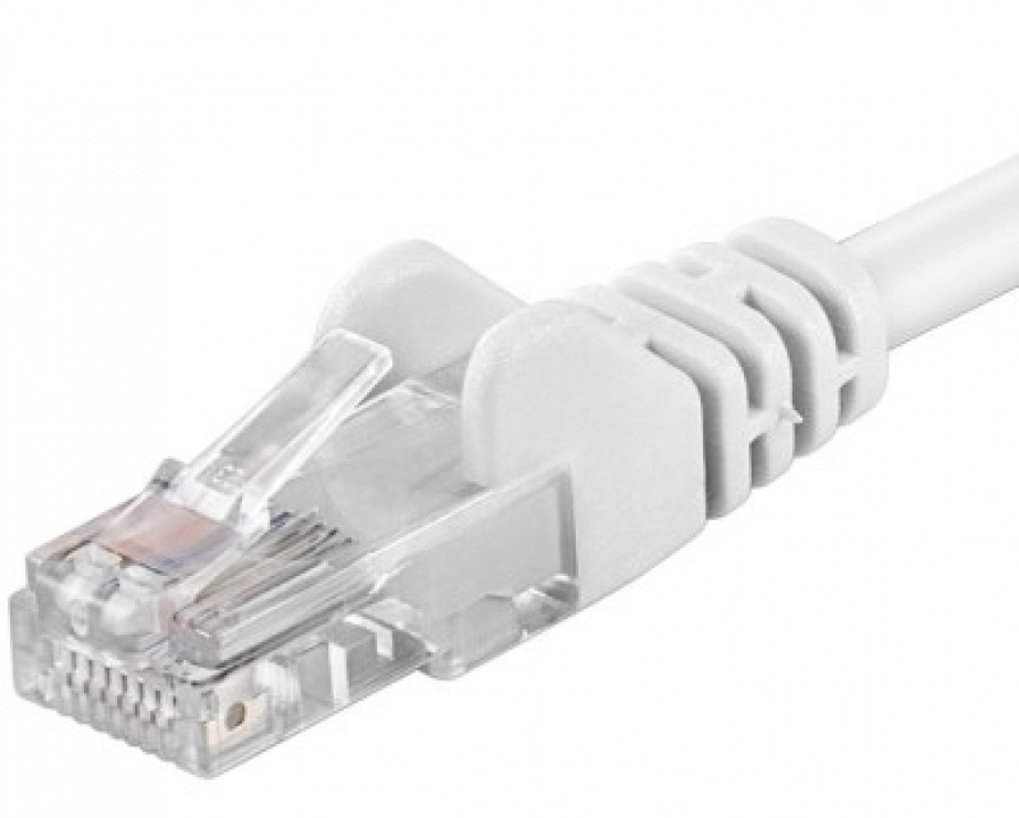 Imagine Cablu de retea UTP cat.6 10m Alb, sp6utp100w