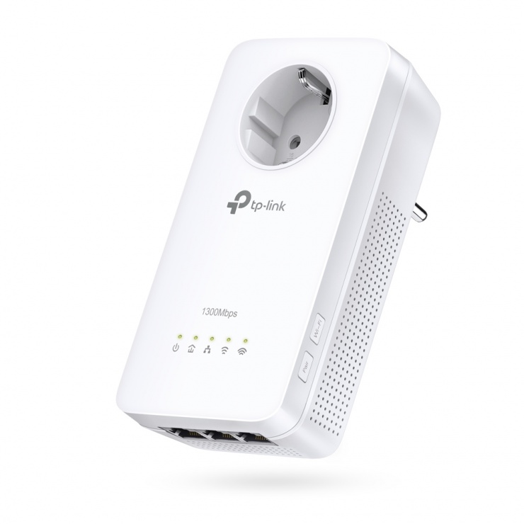 Imagine Amplificator Powerline Gigabit 3 porturi AV1300, TP-LINK TL-WPA8630P