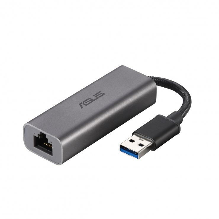 Imagine Adaptor retea USB 3.2-A Gen1 la Ethernet 2.5Gb, ASUS USB-C2500