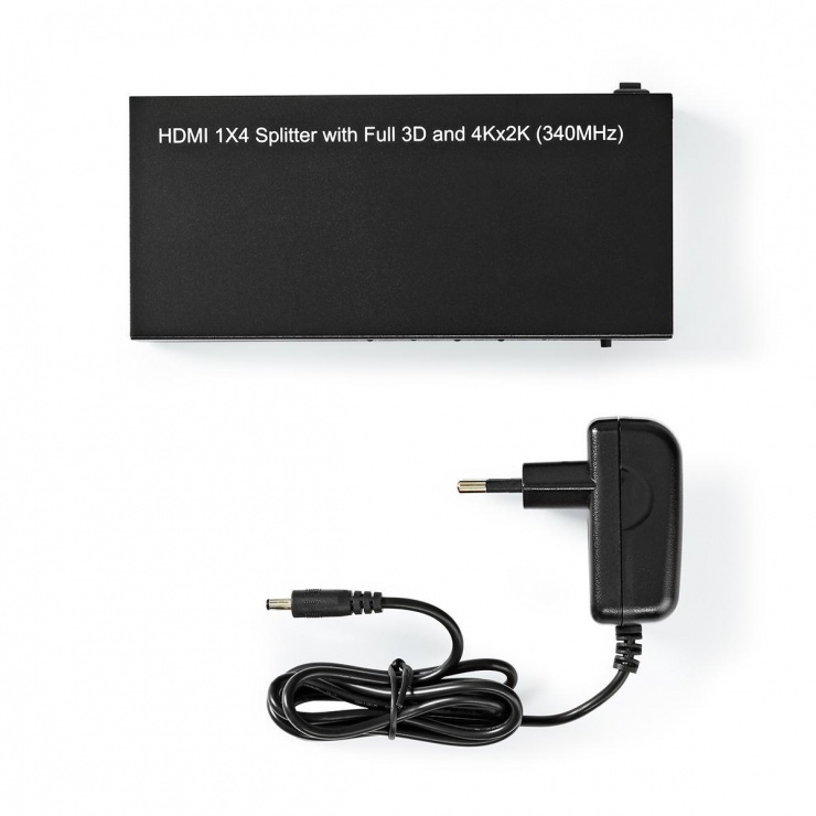 Imagine Multiplicator HDMI 4 porturi 4K30Hz, Nedis VSPL3464AT