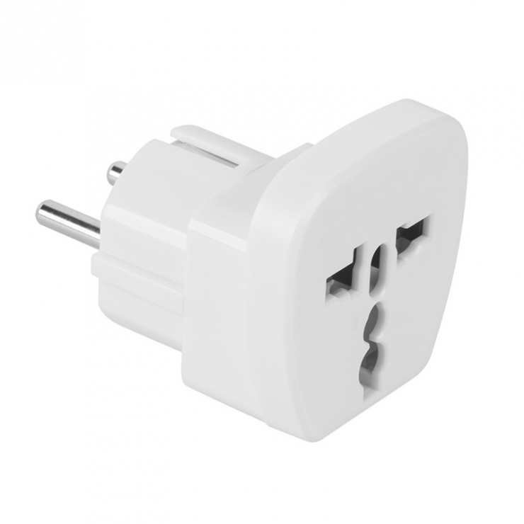 Imagine Adaptor UK/USA la Schuko Alb, ZLA0566F