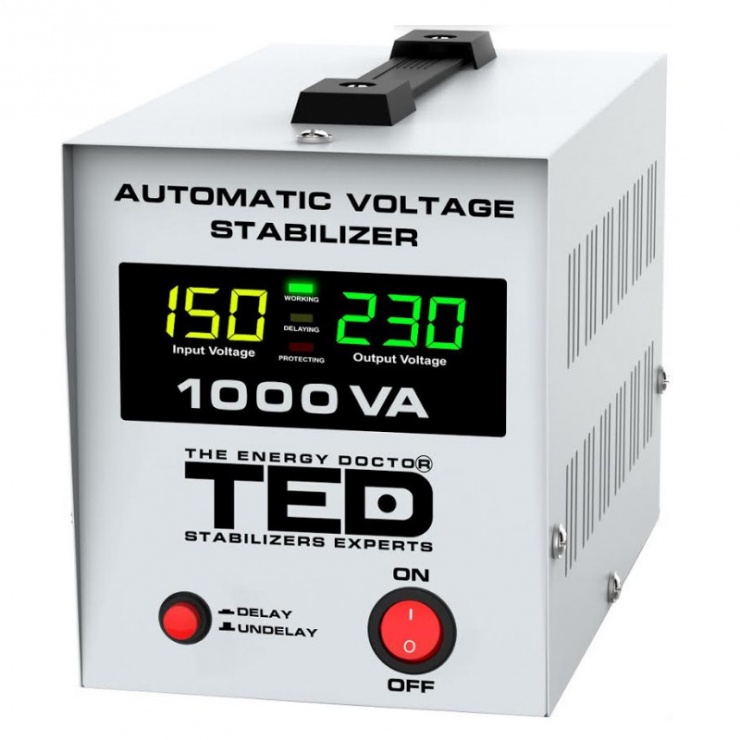 Imagine Stabilizator tensiune TED 1000VA-AVR cu LCD, A0112900