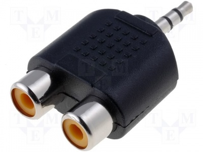 Imagine Adaptor mufa jack 3.5mm la 2 X RCA T-M, AC-010