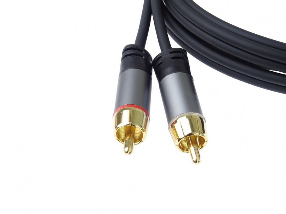 Imagine Cablu audio 2 x RCA la 2 x RCA T-T 5m, kjqccmm5