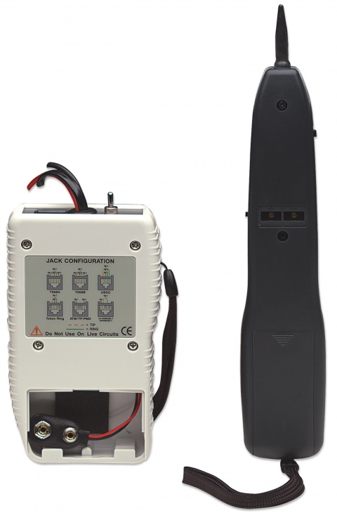 Imagine Tester cablu RJ45/RJ11/F cu generator de tonuri, Intellinet 515566