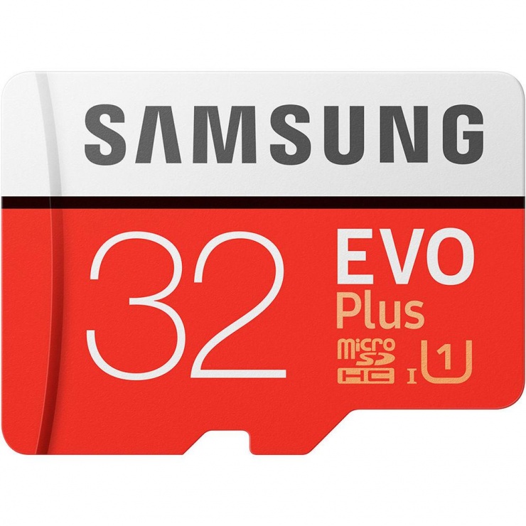 Imagine Card de memorie MicroSD Samsung EVO 32GB + Adaptor SD Class 10, Samsung MB-MC32GA/EU