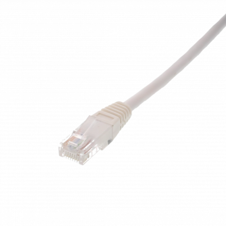 Imagine Cablu de retea RJ45 cat.6 UTP 0.25m Alb, UTP-6003-0.25WE-WL