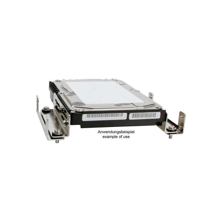 Imagine Kit de montare HDD 3.5" in bay 5.25" anti vibratii, InLine 00243B