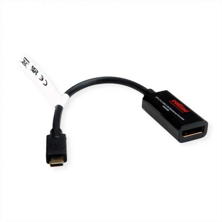 Imagine Adaptor bidirectional USB type C la Displayport 4K60Hz T-M, Roline 11.04.5957