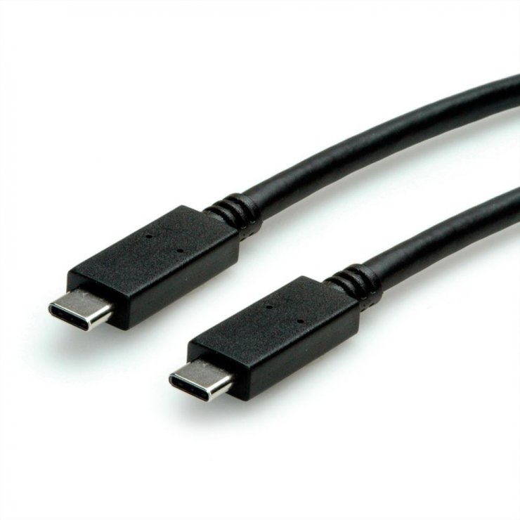 Imagine Cablu USB 3.2 Gen2 type C 100W Emark T-T 0.5m, Roline Green 11.44.9052