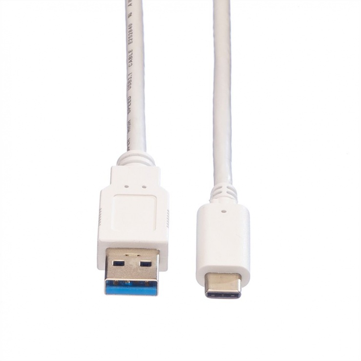 Imagine Cablu USB 3.1 tip A la C T-T 3m Alb, Value 11.99.9036