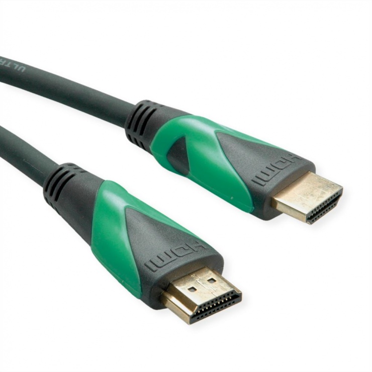 Imagine Cablu ATC Ultra HDMI (certificat) 8K60Hz T-T 1m Green, Roline 11.44.6010