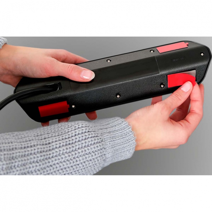 Imagine Prelungitor cu 6 prize Schuko + 2 x Euro + 2 x USB 2m, Brennenstuhl 1153590610