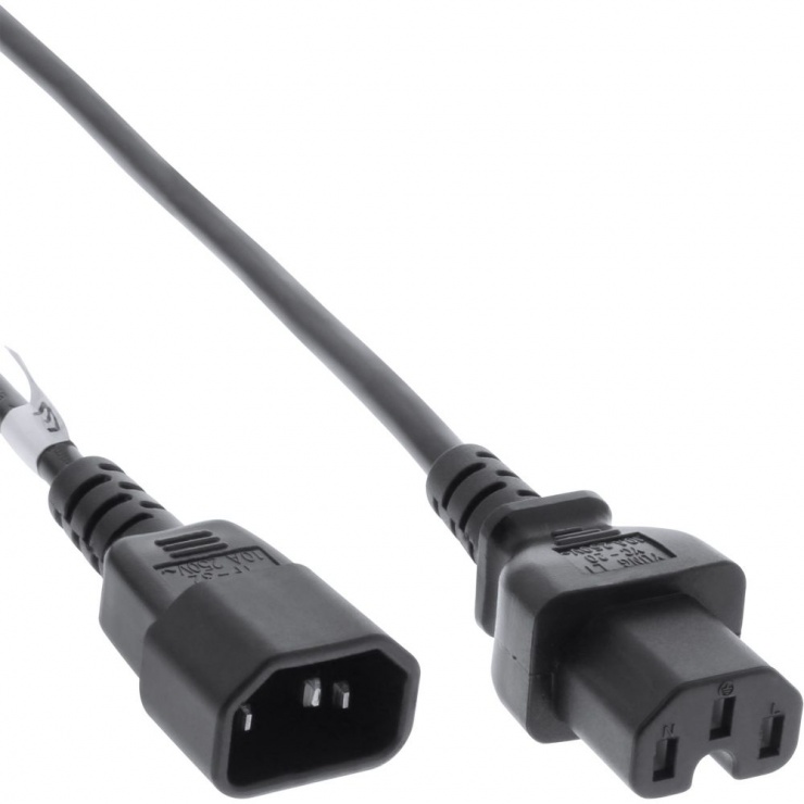 Imagine Cablu de alimentare C14 la C15 Hot condition 0.5m, Inline IL16811E