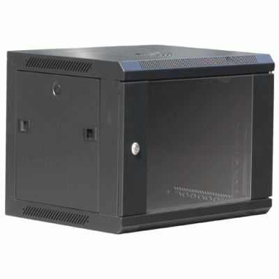 Imagine Cabinet metalic de perete 19" (12U) otel, Negru, Gembird