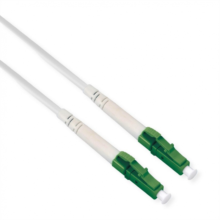 Imagine Cablu fibra optica LC- LC APC OS2 simplex LSOH Armoured 3m Alb, Roline 21.15.8602
