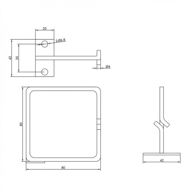 Imagine Organizator cabluri 80x80mm pentru cabinet 19", Roline 26.30.0014