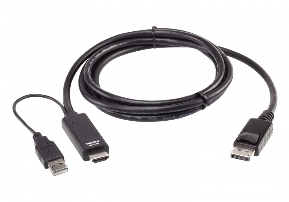 Imagine Cablu HDMI la Displayport 4K60Hz 1.8m, ATEN 2L-7D02HDP