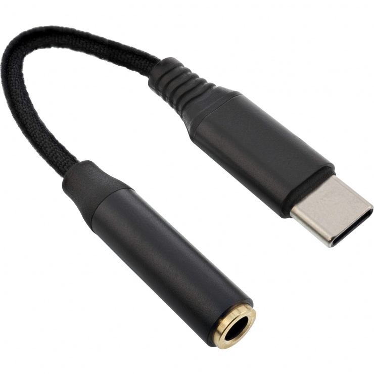 Imagine Adaptor USB type C la jack 3.5mm DAC T-M, InLine IL33054D