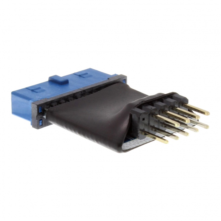 Imagine Adaptor pin header 19 pini 3.0 la pin header USB 2.0 M-T, InLine 33449L