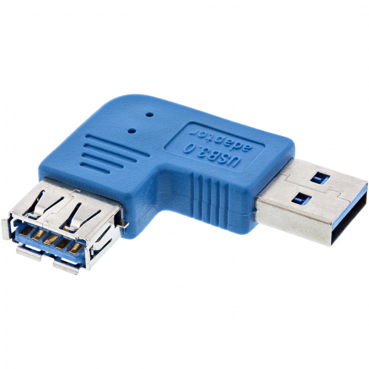 Imagine Adaptor USB 3.0 tip A T-M unghi 90 grade, InLine IL35300M