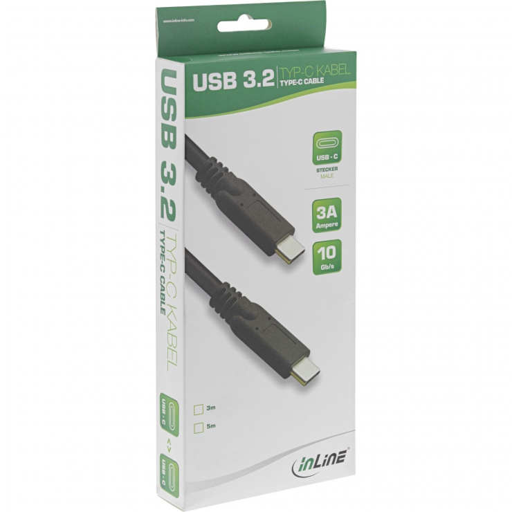 Imagine Cablu USB 3.2 Gen2 type C la type C 5m, InLine IL35705A