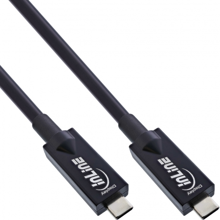 Imagine Cablu USB 3.2 Gen2 type C AOC 4K144Hz 60W HDR10 T-T 10m, InLine IL35799A